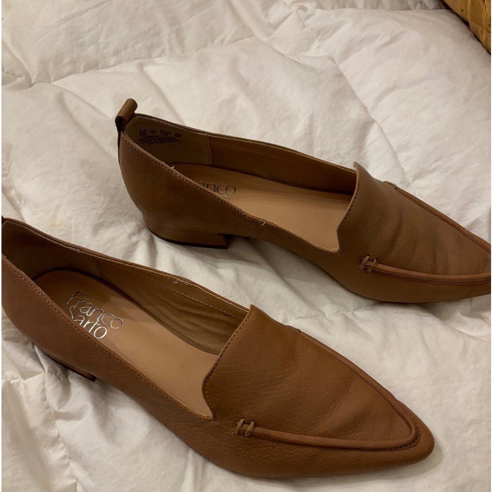 Franco sarto size 9 loafers tan